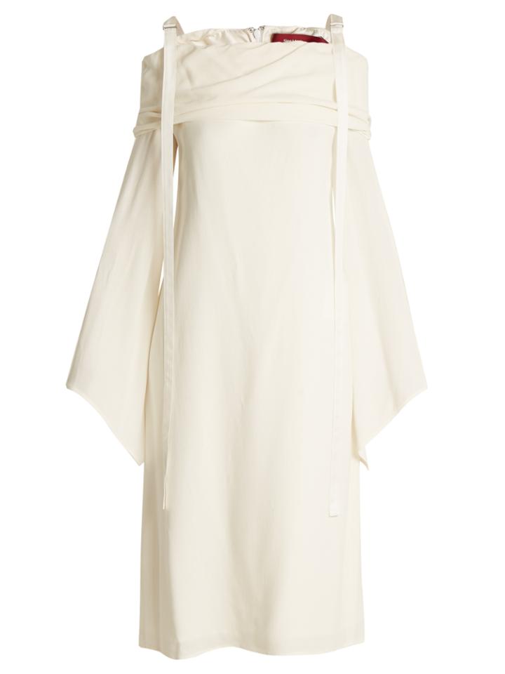 Sies Marjan Rita Cold-shoulder Crepe Dress
