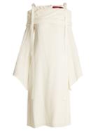 Sies Marjan Rita Cold-shoulder Crepe Dress
