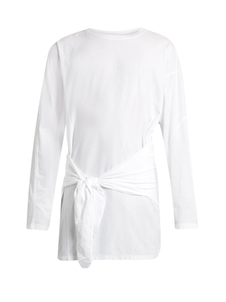 Loewe Tie-waist Cotton-jersey Top