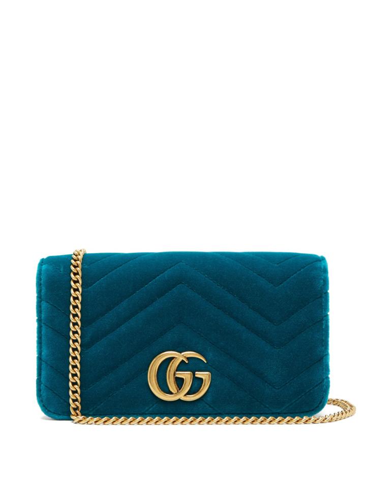 Gucci Marmont Gg Velvet Mini Bag