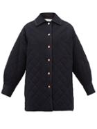See By Chlo - Quilted-gabardine Coat - Womens - Navy