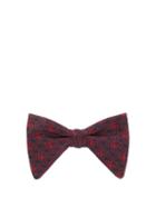 Matchesfashion.com Gucci - Horsebit And Gg Print Silk Twill Bow Tie - Mens - Navy