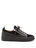 Giuseppe Zanotti Frankie Low-top Leather And Suede Trainers