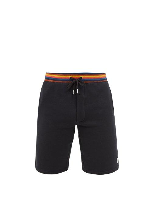 Paul Smith - Artist-stripe Cotton Pyjama Shorts - Mens - Black