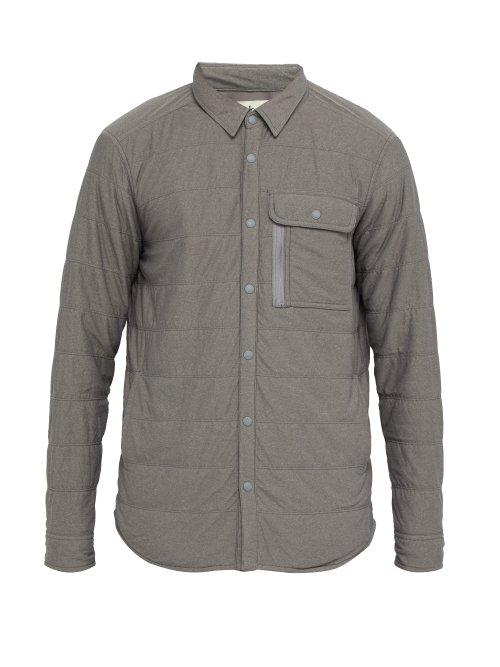 Matchesfashion.com Snow Peak - Quilted Jersey Shirt - Mens - Grey