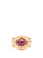 Matchesfashion.com Nadine Aysoy - Catena Ruby & 18kt Rose-gold Ring - Womens - Red Gold