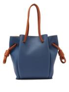 Matchesfashion.com Loewe - Flamenco Grained Leather Bag - Womens - Blue Multi