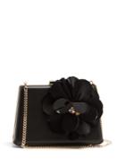 Lanvin Le Petit Sac Flower-appliqu Leather Box Clutch