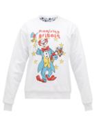 Matchesfashion.com Martine Rose - Reversible Clown-print Quilted Cotton Sweatshirt - Womens - White Multi