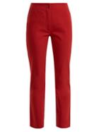 Matchesfashion.com A.p.c. - Iggy Straight Leg Cropped Cotton Twill Trousers - Womens - Light Red