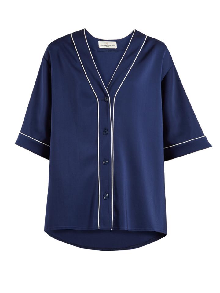 Golden Goose Deluxe Brand Cesira V-neck Twill Top