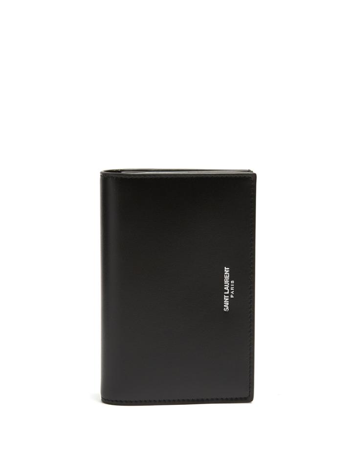 Saint Laurent Front-flap Leather Cardholder