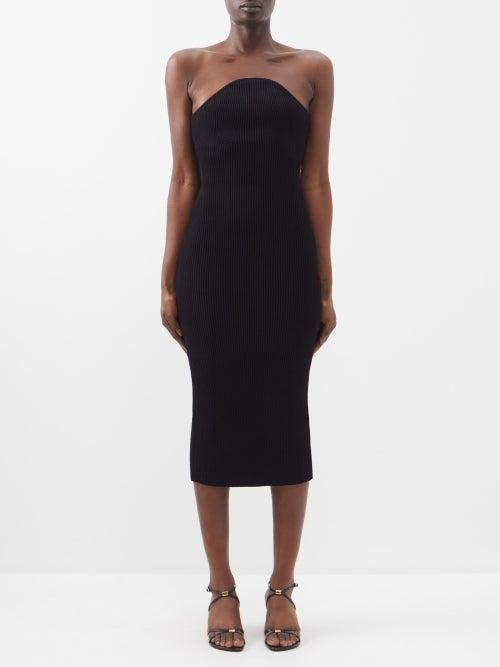Khaite - Rummer Rib-knitted Dress - Womens - Black