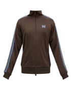 Matchesfashion.com Needles - Butterfly-embroidered Jersey Track Jacket - Mens - Brown