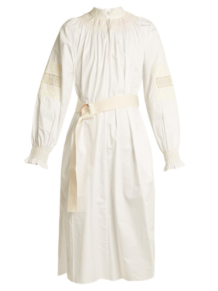 Tibi Cora Embroidered Cotton Dress