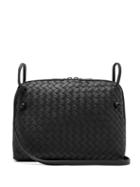 Matchesfashion.com Bottega Veneta - Nodini Intrecciato Cross Body Bag - Womens - Black