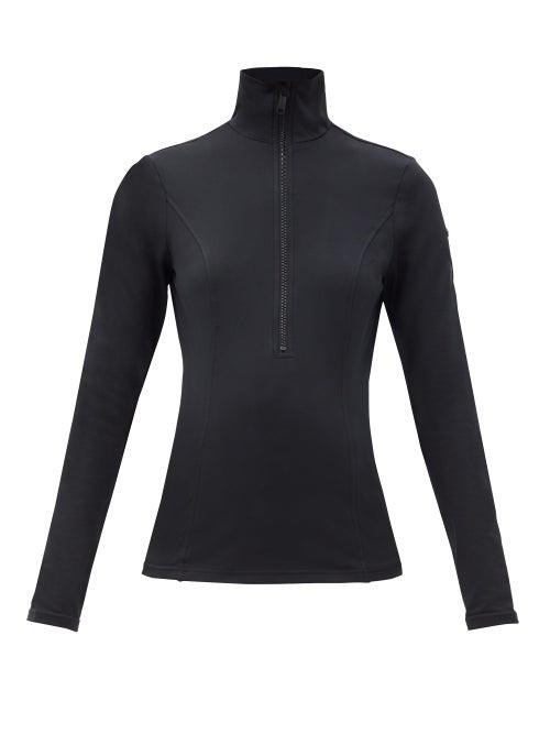 Matchesfashion.com Goldbergh - Serena Recycled-fibre Jersey Base-layer Top - Womens - Black