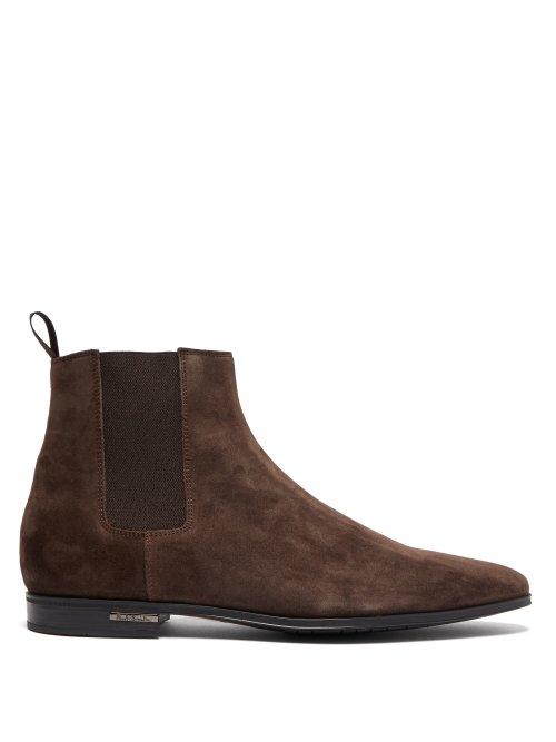 Matchesfashion.com Paul Smith - Hampton Suede Chelsea Boots - Mens - Brown