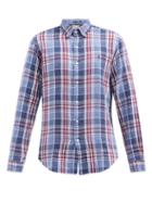 Polo Ralph Lauren - Logo-embroidered Checked Cotton-flannel Shirt - Mens - Blue Multi