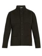 Matchesfashion.com Inis Mein - High Neck Wool Cardigan - Mens - Green