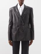 Blaz Milano - Everynight Leather Blazer - Womens - Black