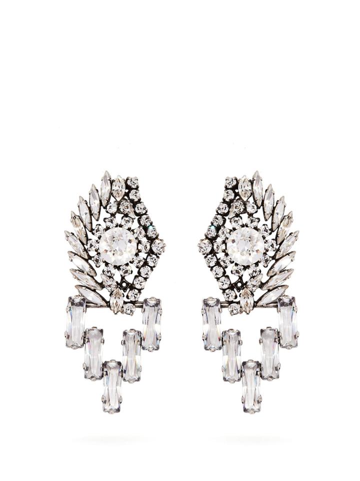 Sonia Rykiel Crystal-embellished Drop Earrings