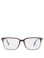 Mens Eyewear Tom Ford Eyewear - Square Tortoiseshell-acetate Glasses - Mens - Black