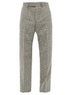 Matchesfashion.com Thom Browne - Houndstooth-check Wool Trousers - Mens - White Black