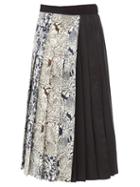 Matchesfashion.com Weekend Max Mara - Lago Midi Skirt - Womens - Black Multi