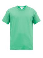 Matchesfashion.com Comme Des Garons Shirt - Logo Print Cotton T Shirt - Mens - Green