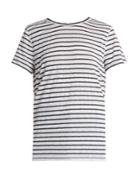 Todd Snyder + Champion Boyfriend Striped Slub-jersey T-shirt