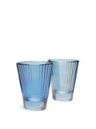 Matchesfashion.com Luisa Beccaria - Set Of Two Isis Wine Glasses - Blue
