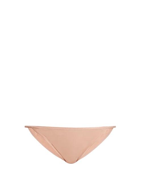 Ladies Lingerie Bodas - Smooth Tactel Bikini Briefs - Womens - Pink