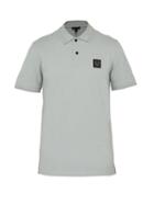 Matchesfashion.com Belstaff - Stannett Cotton Piqu Polo T Shirt - Mens - Light Blue