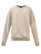 Fear Of God - Logo-print Cotton-jersey Sweatshirt - Mens - Grey