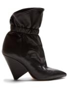 Matchesfashion.com Isabel Marant - Lileas Leather Ankle Boots - Womens - Black