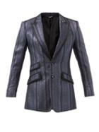 Dolce & Gabbana - Peak-lapel Striped Jacket - Mens - Black Multi