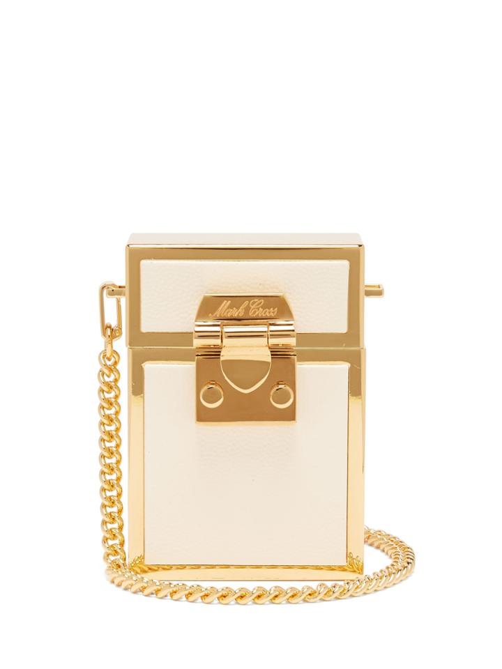 Mark Cross Nicole Leather And Gold-plated Cross-body Bag