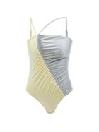 Matchesfashion.com Isa Boulder - Leonard Drawstring Swimsuit - Womens - Gold Multi