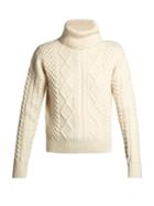 Saint Laurent Roll-neck Cable-knit Sweater