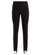 Matchesfashion.com 2 Moncler 1952 - Stirrup Hem Jersey Leggings - Womens - Black