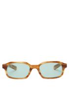 Matchesfashion.com Flatlist - Hanky Rectangular Tortoiseshell Acetate Sunglasses - Mens - Tortoiseshell