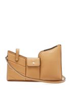 Matchesfashion.com Fendi - Pocket Mini Leather Cross Body Bag - Womens - Tan