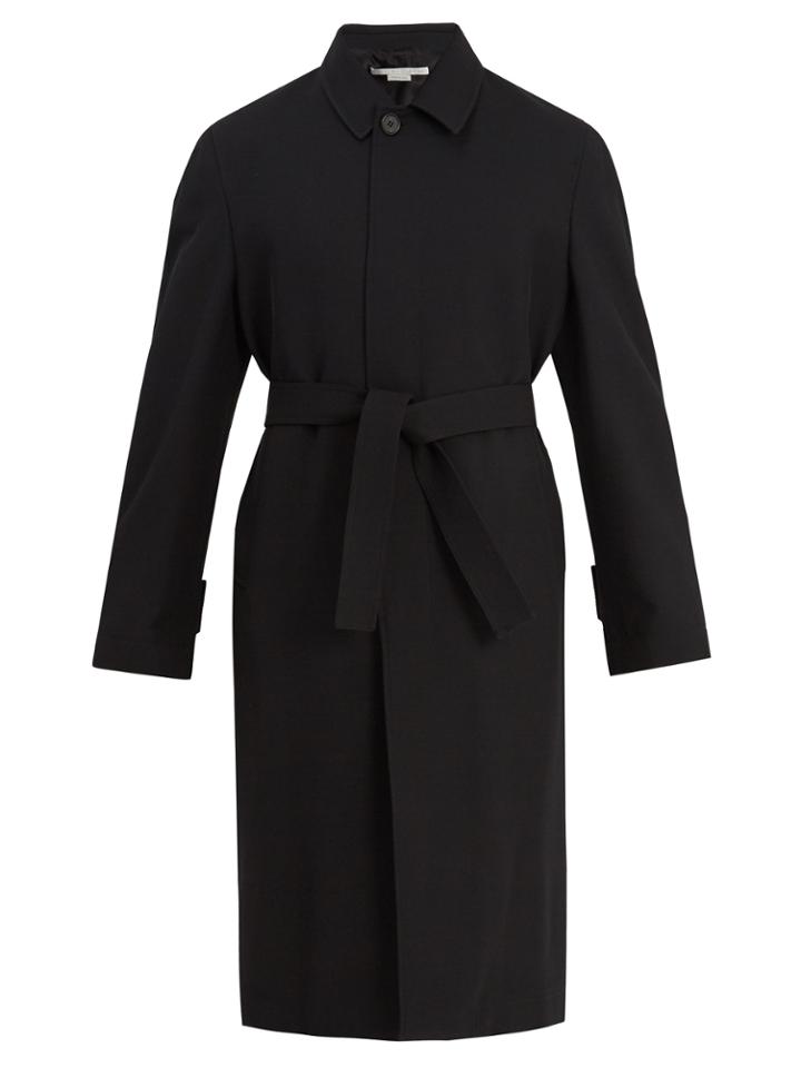 Stella Mccartney Point-collar Wool-twill Trench Coat