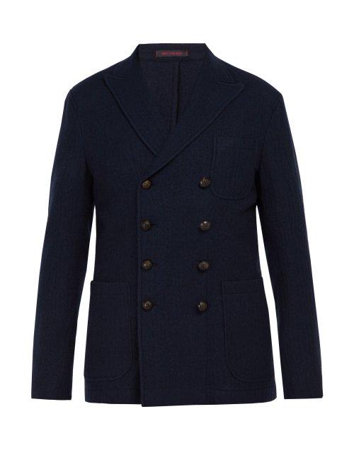 Matchesfashion.com The Gigi - Ziggy Double Breasted Wool Blazer - Mens - Navy