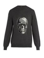 Alexander Mcqueen Skull-intarsia Wool Sweater