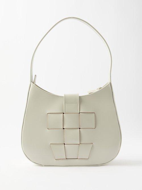 Hereu - Bauza Woven-leather Shoulder Bag - Womens - Cream