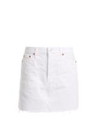 Re/done Originals Mid-rise Denim Mini Skirt