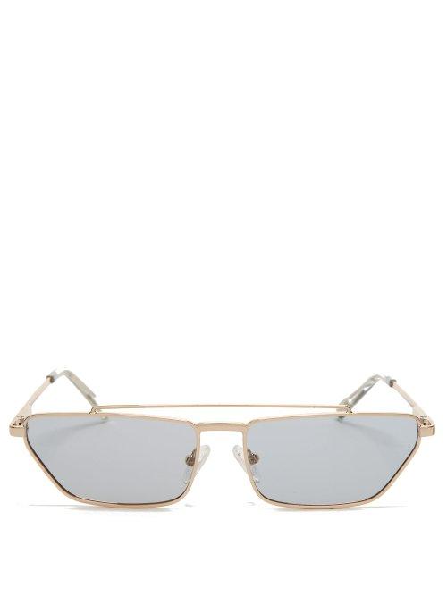 Matchesfashion.com Le Specs - Electricool Cat Eye Sunglasses - Womens - Grey