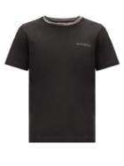 Matchesfashion.com Missoni - Striped-neck Cotton-jersey T-shirt - Mens - Black